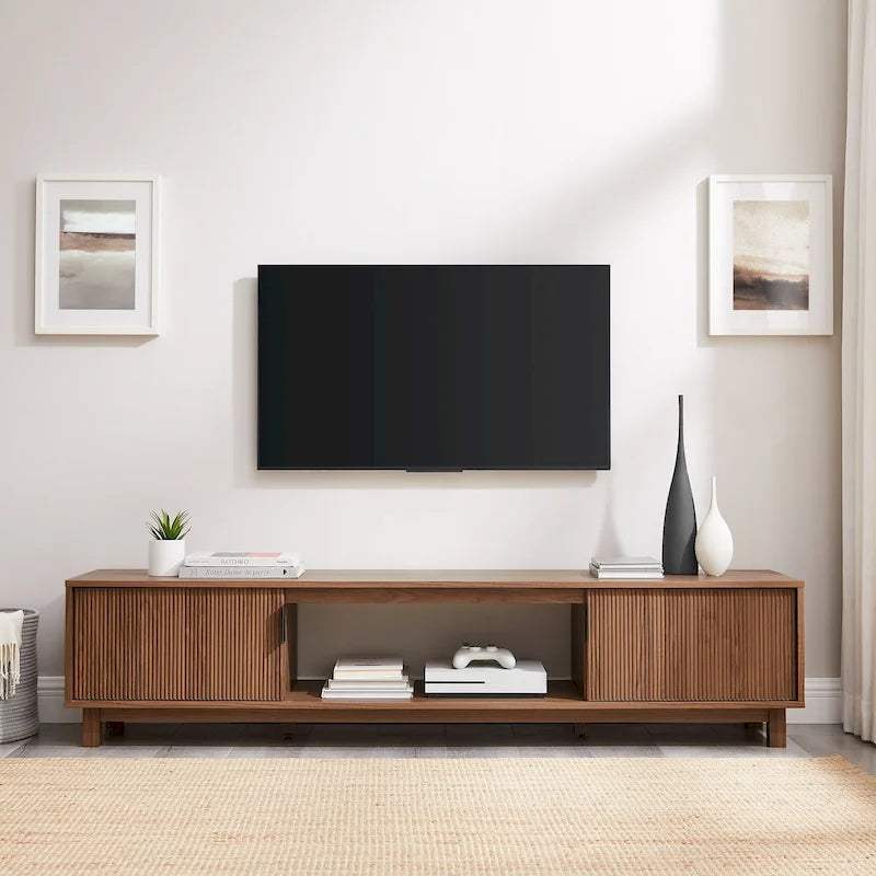 Meuble TV cannelé de 70 pouces