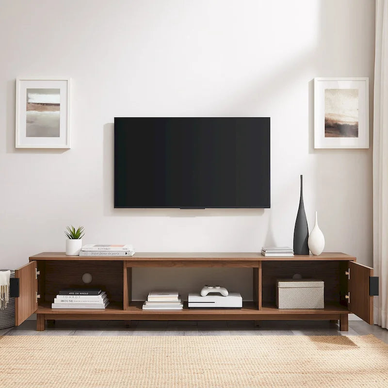 Meuble TV cannelé de 70 pouces