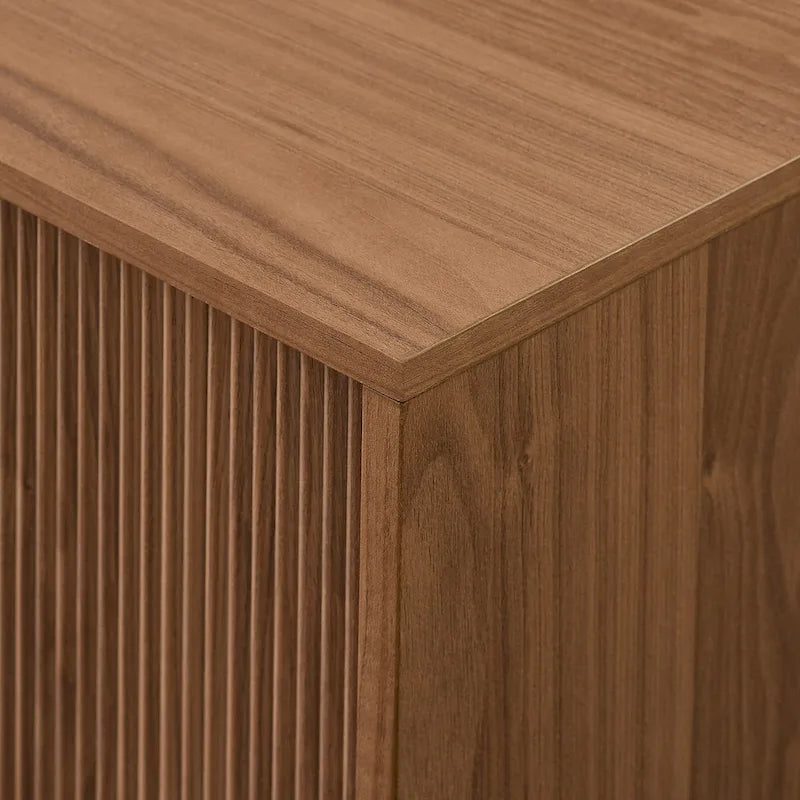 Meuble TV cannelé de 70 pouces