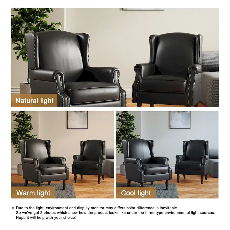 Ensemble de 2 fauteuils d'appoint rembourrés à motifs pour salon