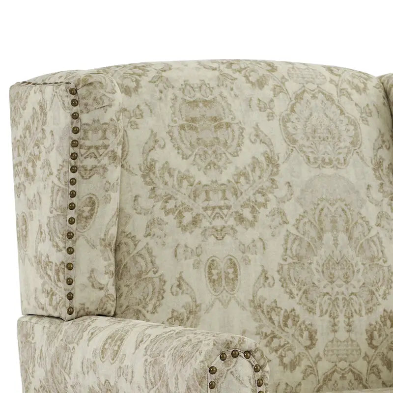 Ensemble de 2 fauteuils d'appoint rembourrés à motifs pour salon