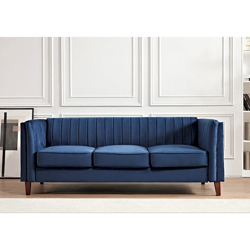 Canapé Design Carré Capitonnage Linéaire