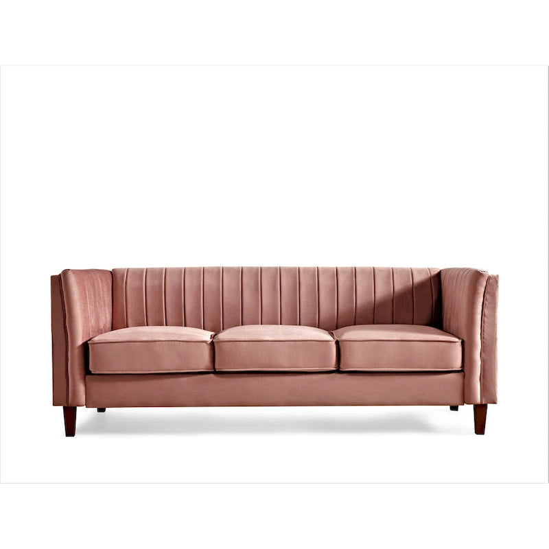 Canapé Design Carré Capitonnage Linéaire
