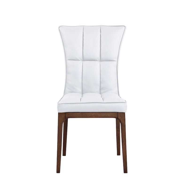 Chaise d'appoint capitonnée moderne avec cadre en bois massif, lot de 2