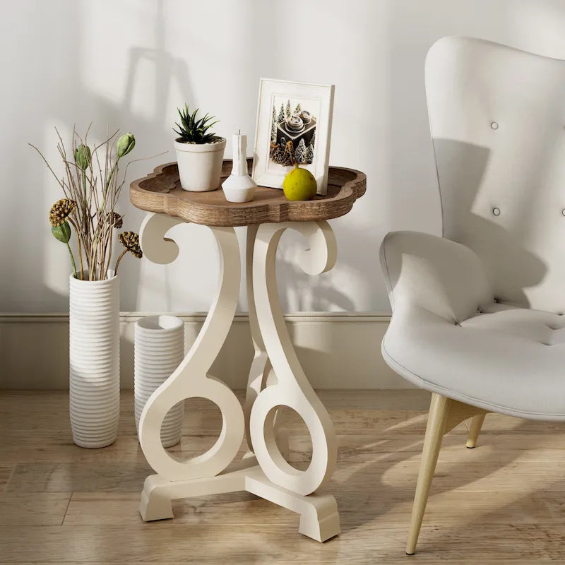 Table d'appoint rustique style cottagecore