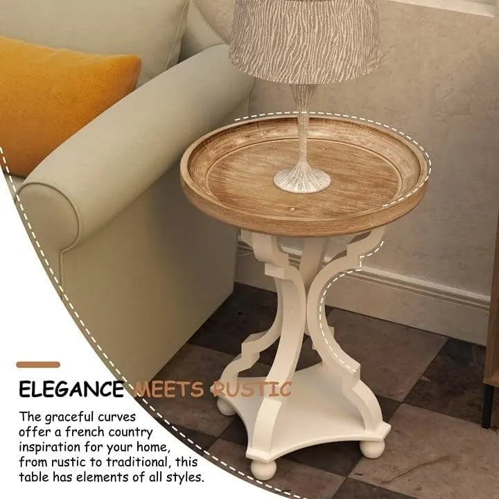 Table d'appoint rustique style cottagecore