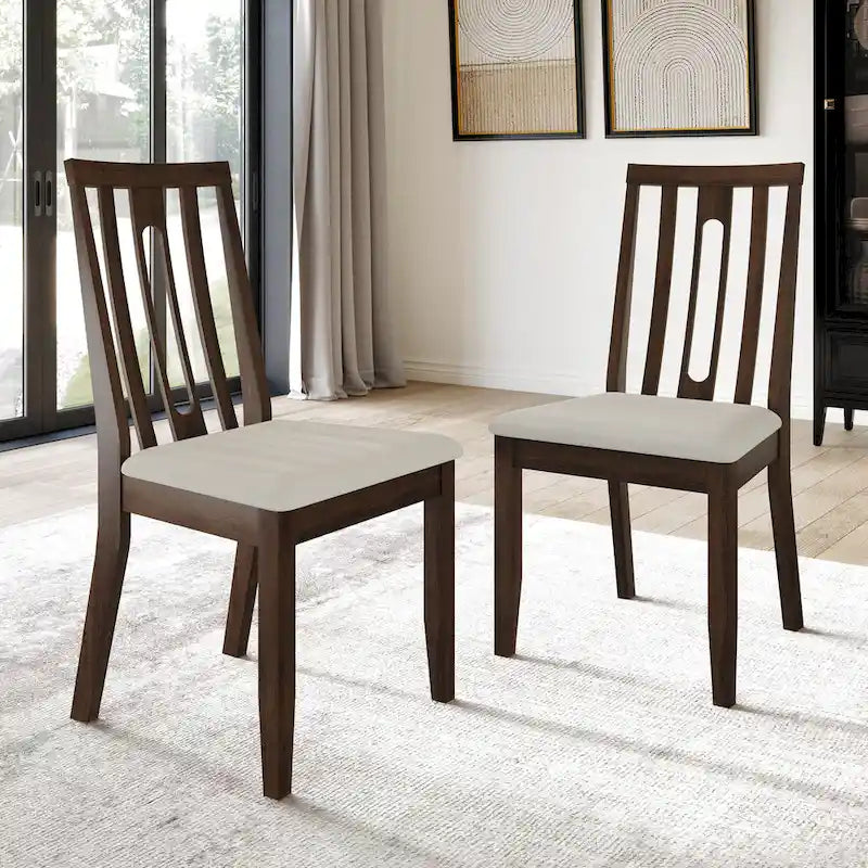 Chaises de salle à manger contemporaines en bois (lot de 2) - S.O.