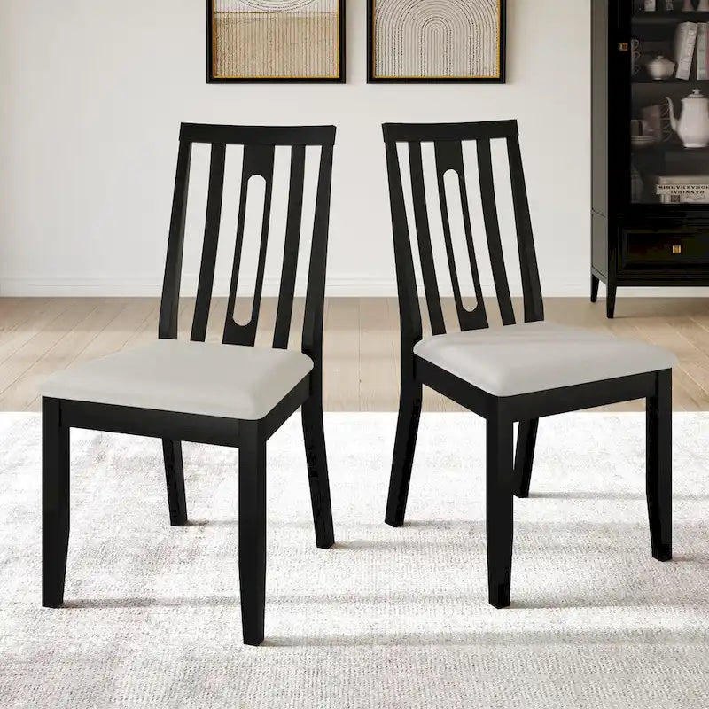 Chaises de salle à manger contemporaines en bois (lot de 2) - S.O.