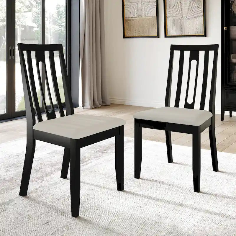 Chaises de salle à manger contemporaines en bois (lot de 2) - S.O.