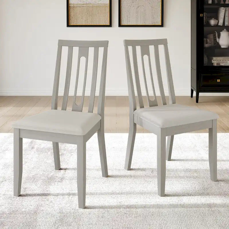 Chaises de salle à manger contemporaines en bois (lot de 2) - S.O.