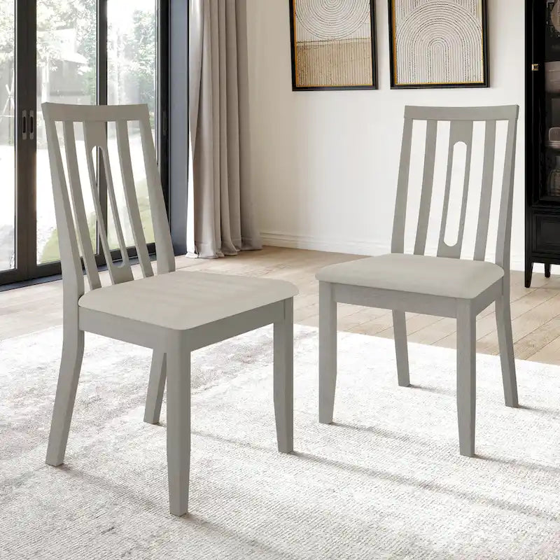 Chaises de salle à manger contemporaines en bois (lot de 2) - S.O.