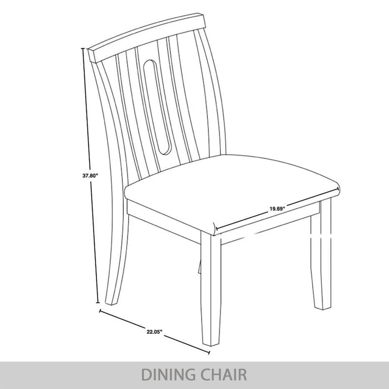 Chaises de salle à manger contemporaines en bois (lot de 2) - S.O.
