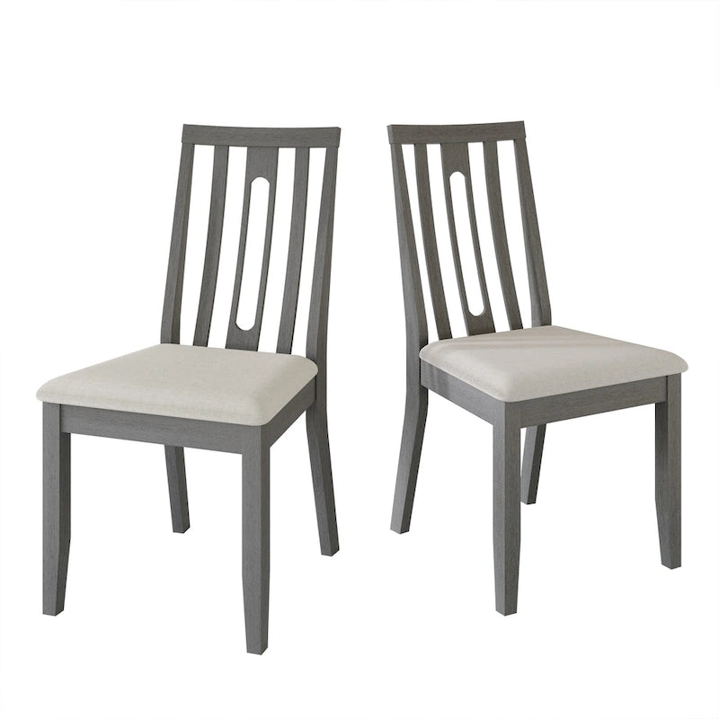 Chaises de salle à manger contemporaines en bois (lot de 2) - S.O.