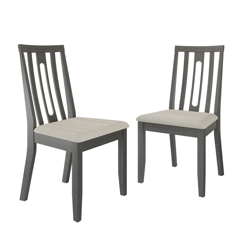 Chaises de salle à manger contemporaines en bois (lot de 2) - S.O.