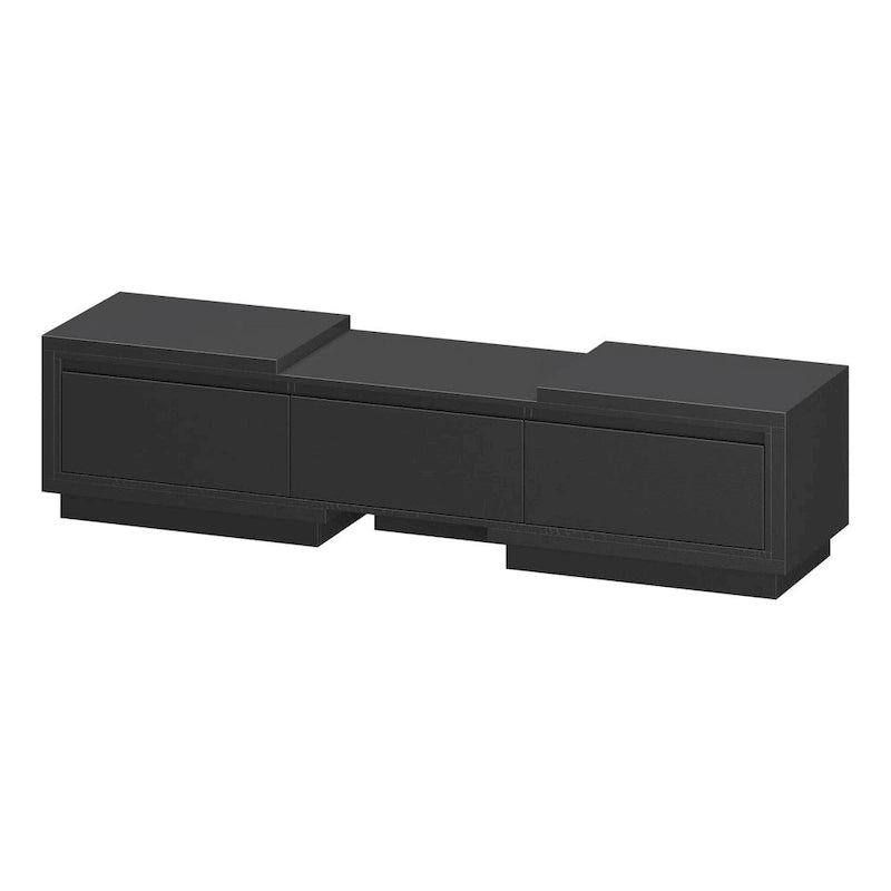 Meuble TV extensible avec rangement, console multimédia, centre de divertissement moderne