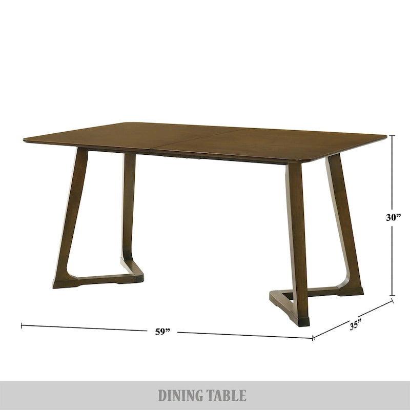 Table à manger moderniste du milieu du siècle