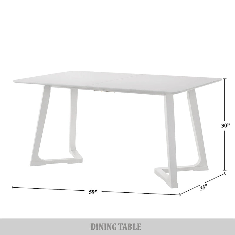 Table à manger moderniste du milieu du siècle