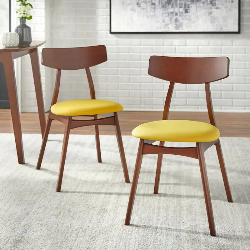 Chaises de salle à manger en hêtre massif (lot de 2)