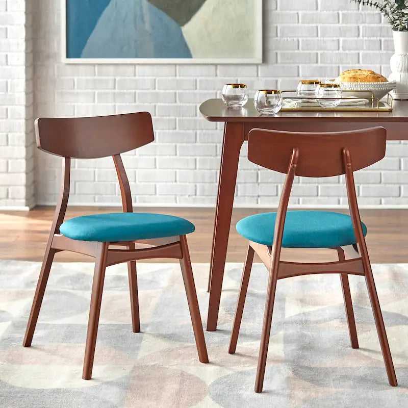Chaises de salle à manger en hêtre massif (lot de 2)