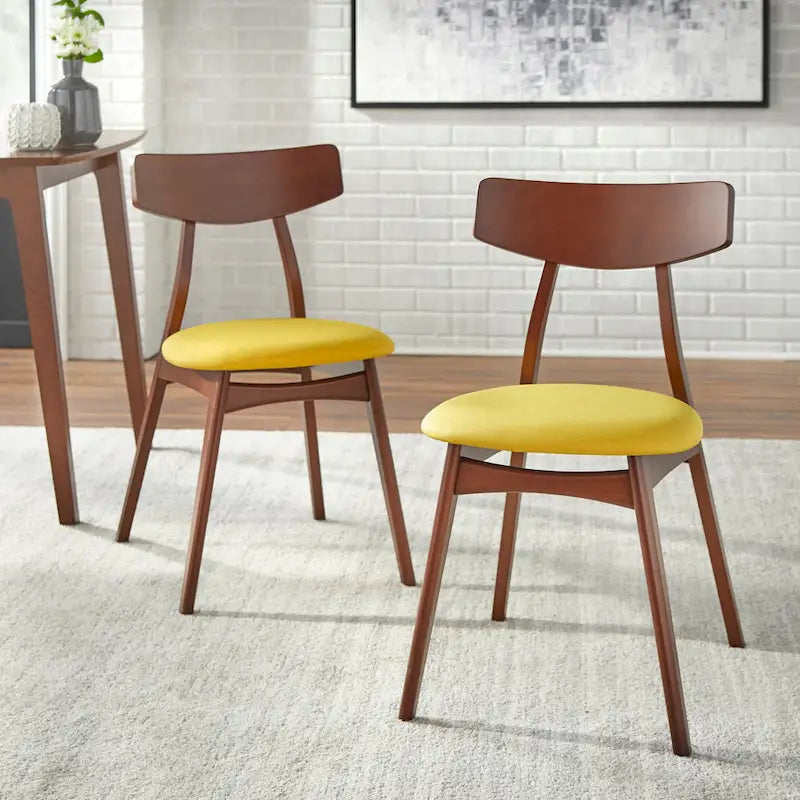 Chaises de salle à manger en hêtre massif (lot de 2)