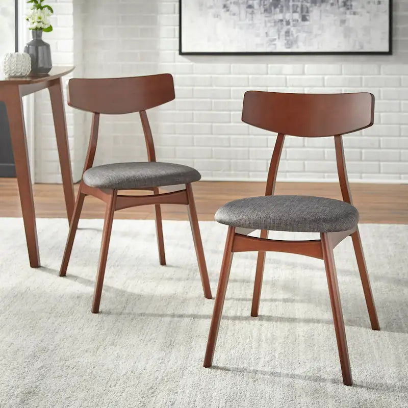 Chaises de salle à manger en hêtre massif (lot de 2)