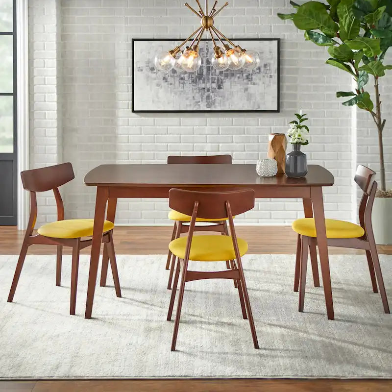 Chaises de salle à manger en hêtre massif (lot de 2)