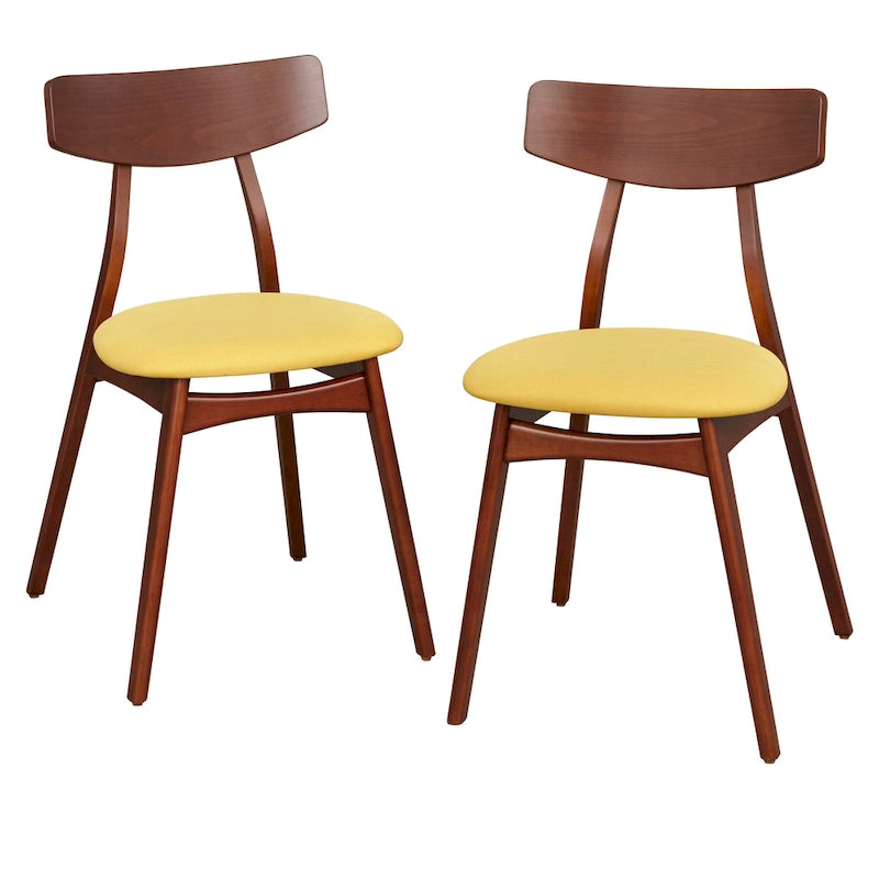 Chaises de salle à manger en hêtre massif (lot de 2)