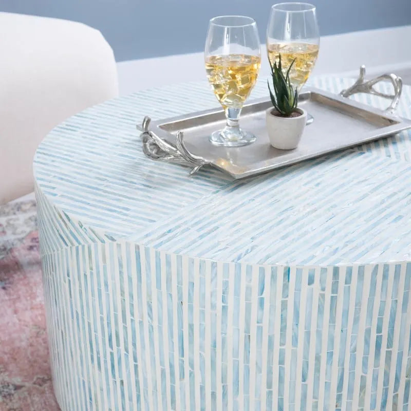 Table basse mosaïque Capiz