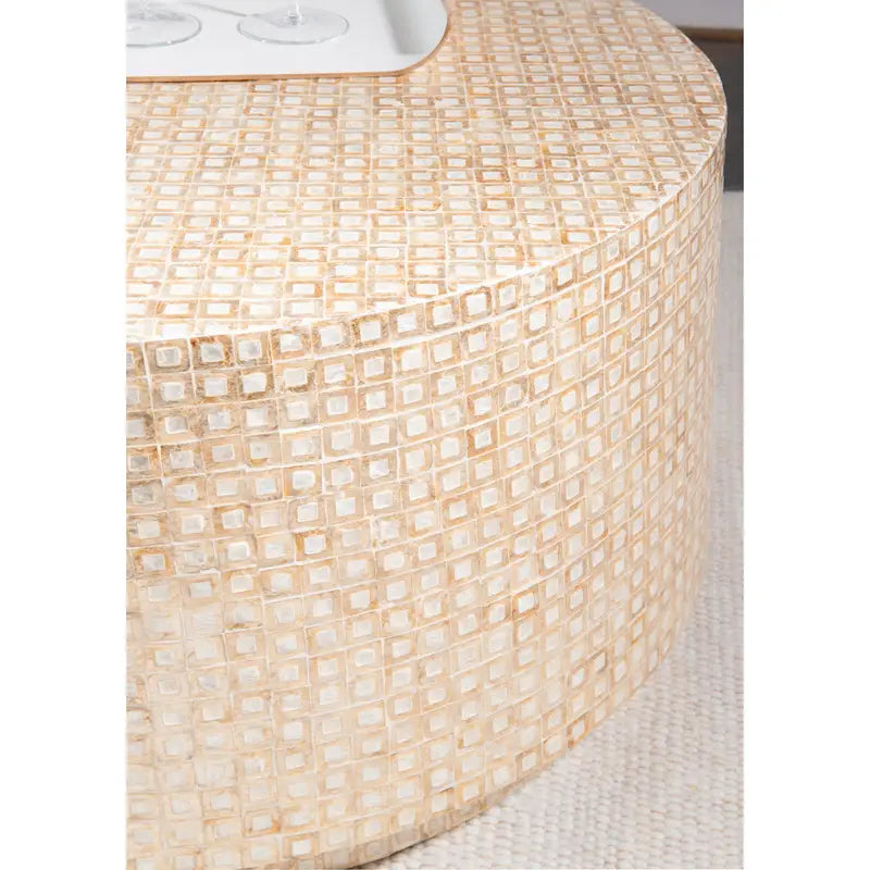 Table basse mosaïque Capiz