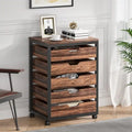 Commode 5 Tiroirs et Commode 7 Tiroirs Meuble de Rangement en Bois à Tiroirs