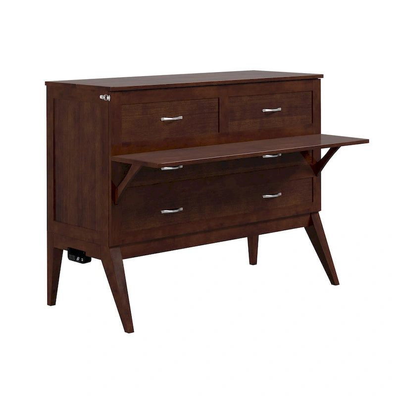 Bureau escamotable complet Northampton en noyer