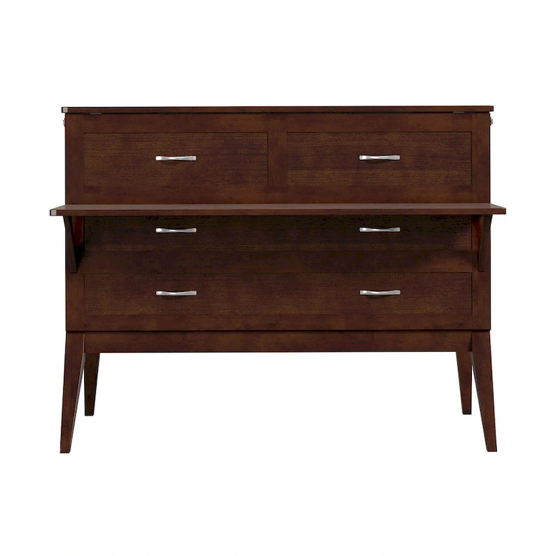 Bureau escamotable complet Northampton en noyer