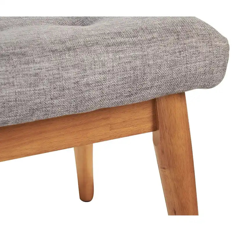 Banc rembourré Chêne Gland - 43.25 L x 16 P x 16.88 H