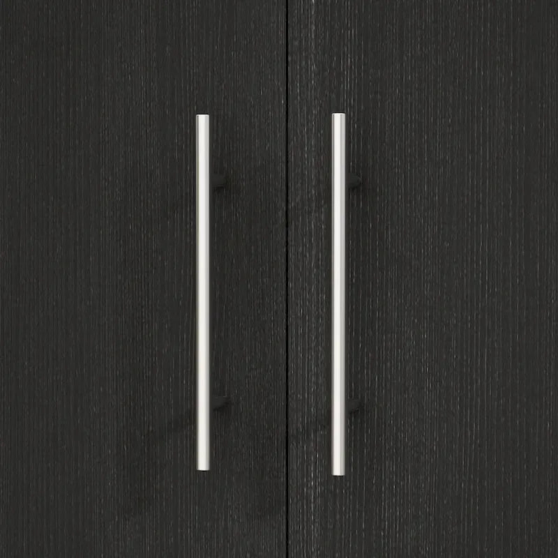 Armoire penderie avec tiroir 31,5L x 66,9H po Noir, Blanc