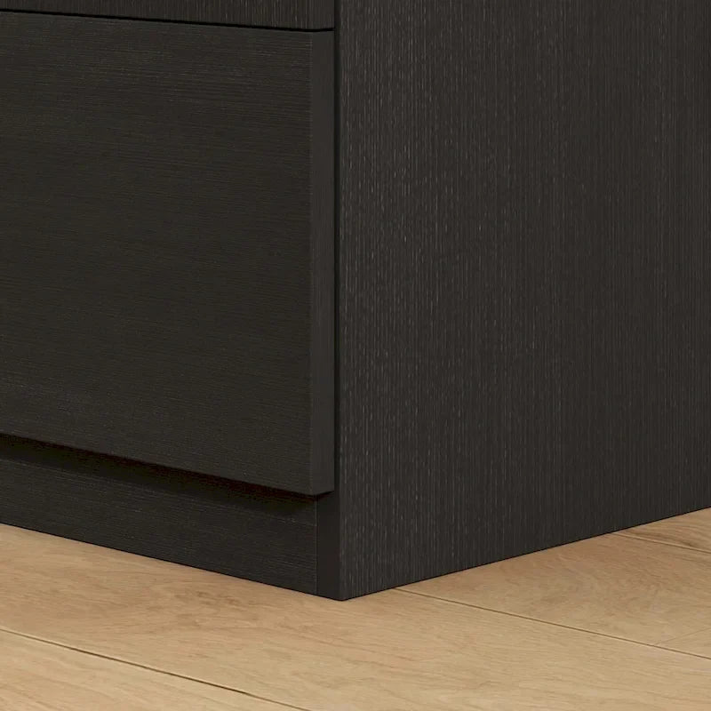 Armoire penderie avec tiroir 31,5L x 66,9H po Noir, Blanc
