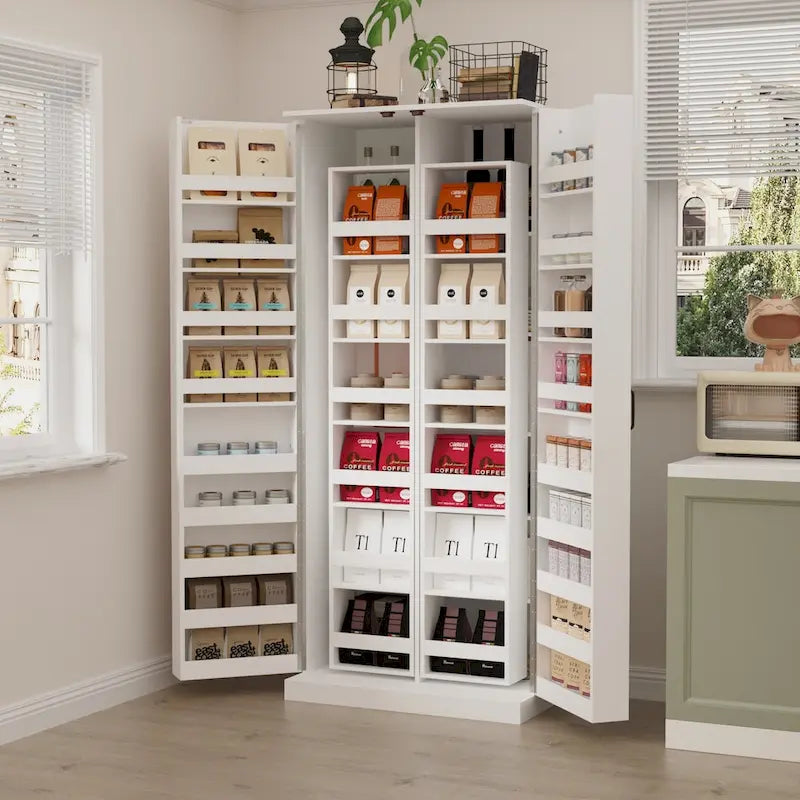 Organisateur de cuisine polyvalent : Meuble compact de 31,5 po avec rangement intelligent