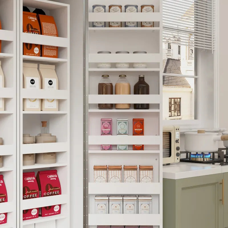 Organisateur de cuisine polyvalent : Meuble compact de 31,5 po avec rangement intelligent
