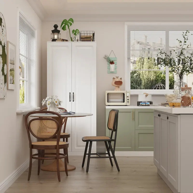 Organisateur de cuisine polyvalent : Meuble compact de 31,5 po avec rangement intelligent