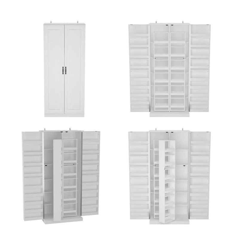 Organisateur de cuisine polyvalent : Meuble compact de 31,5 po avec rangement intelligent
