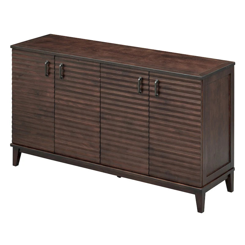 Buffet avec 4 portes grand rangement avec étagères réglables