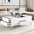 Table basse relevable multifonctionnelle avec tiroirs