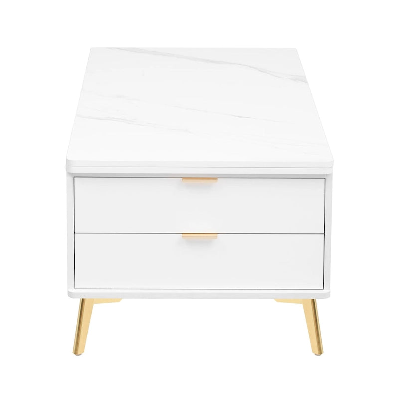 Table basse relevable multifonctionnelle avec tiroirs