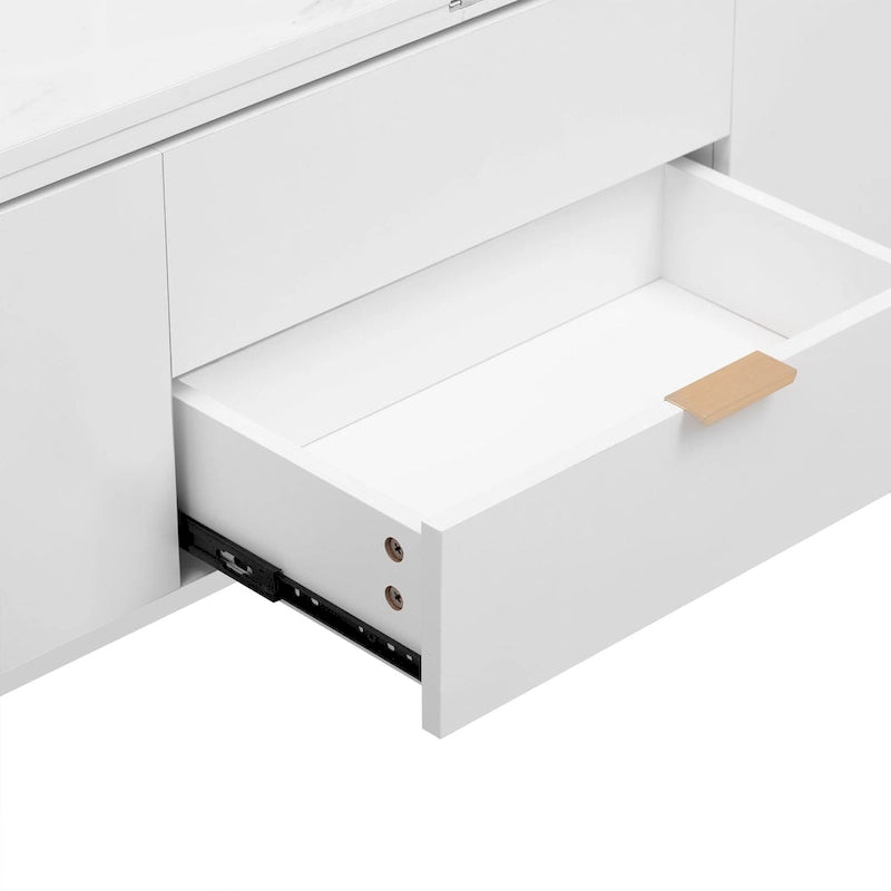 Table basse relevable multifonctionnelle avec tiroirs